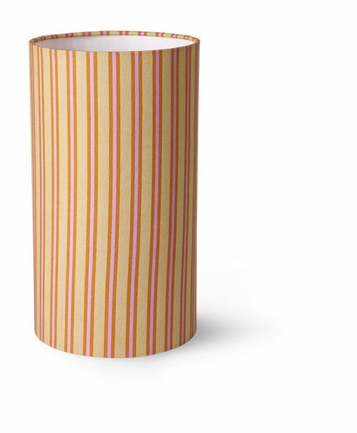 DORIS for HKLIVING: printed cylinder lamp shade stripes