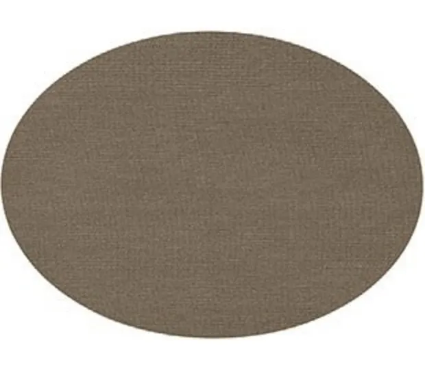 Placemat canvaslook ovaal taupe - 45 x 30cm