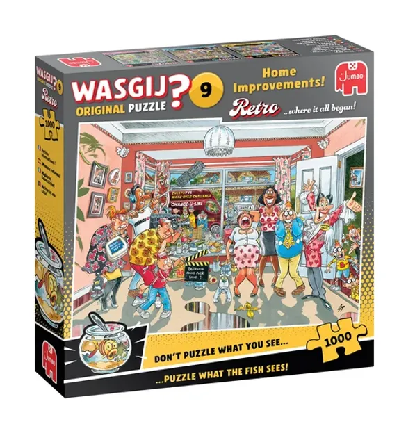 Puzzel - Wasgij Retro Original 9: Klein Verbouwinkje (1000)