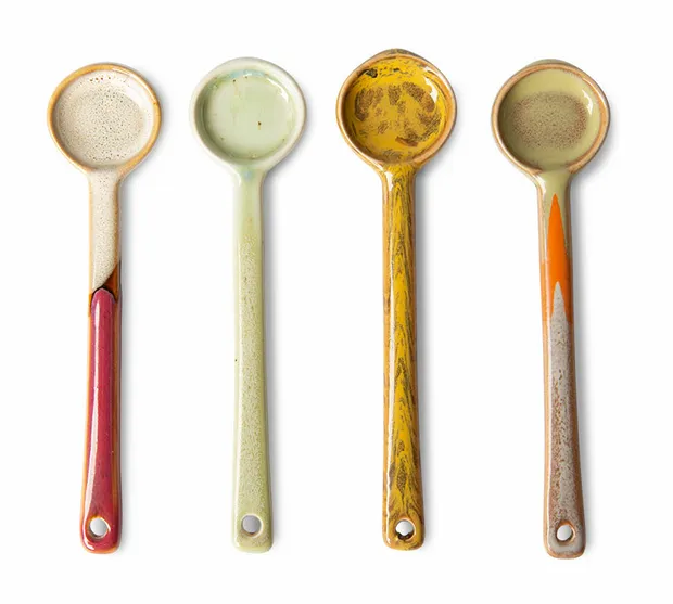 70s ceramics: spoons M, scorpius (set of 4)