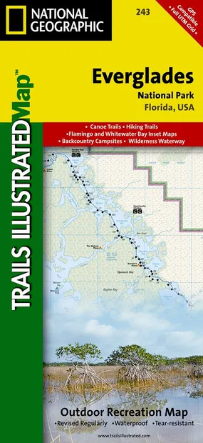 Wandelkaart - Topografische kaart 243 Everglades National Park | Natio
