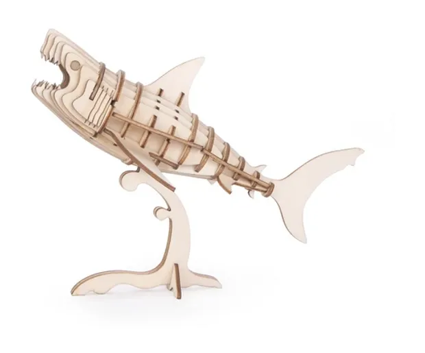3D Houten puzzel haai