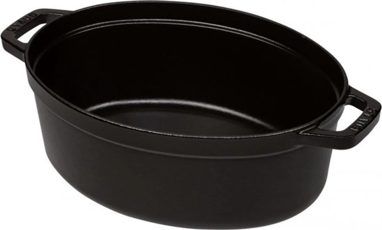 Ovale braadpan 29 cm - 4,2 l - zwart