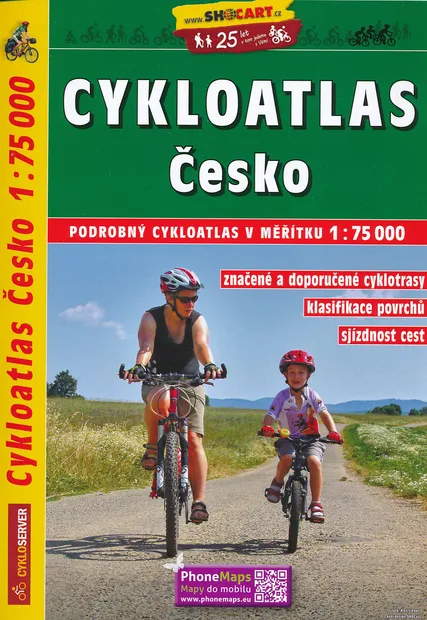 Fietsatlas - Fietskaart - Wegenatlas Tsjechië Cesko Cykloatlas | Shoca