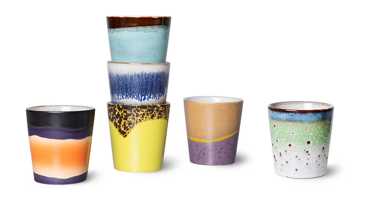 70s ceramics: coffee mug, solar