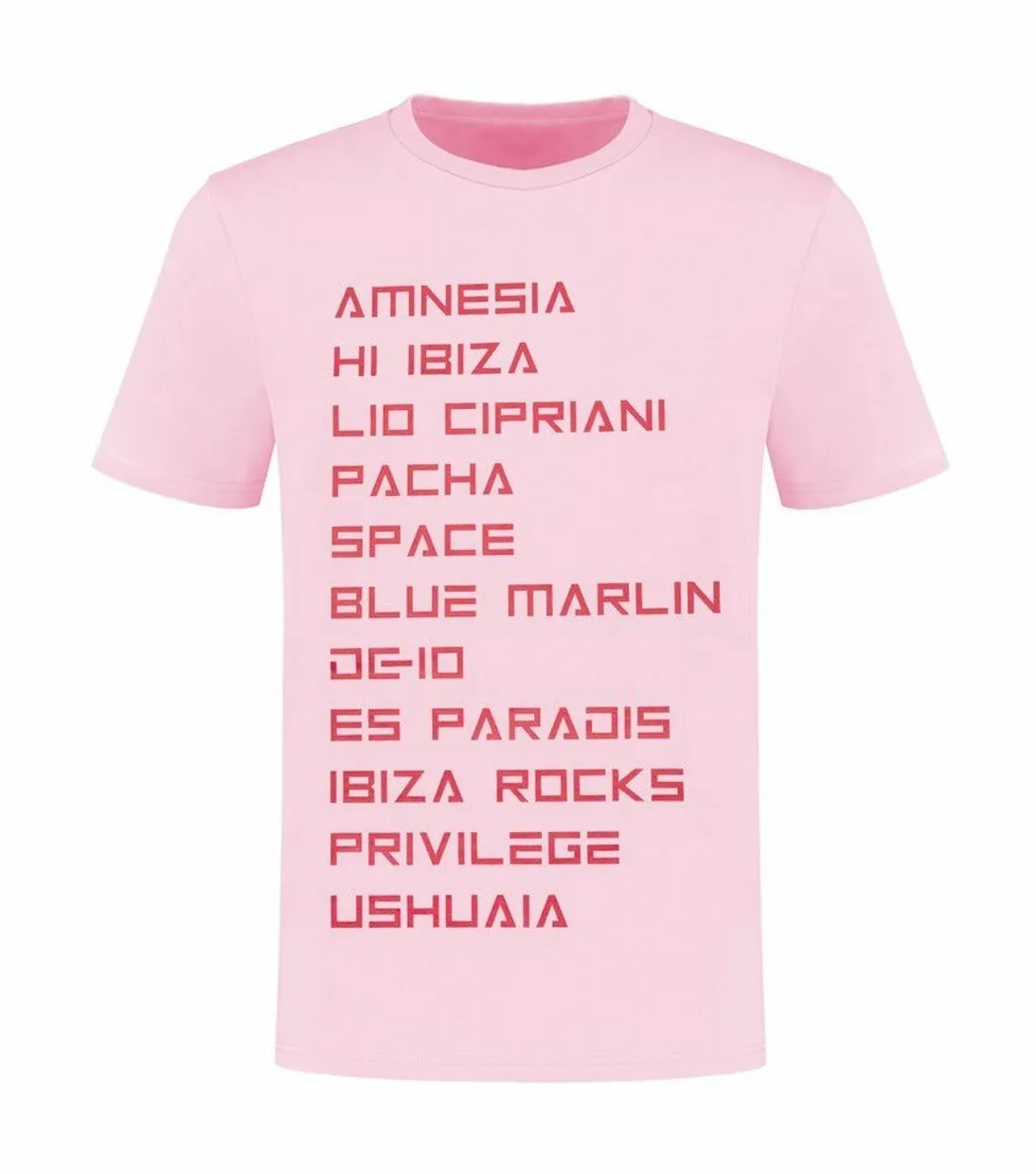 Ibiza tee light pink