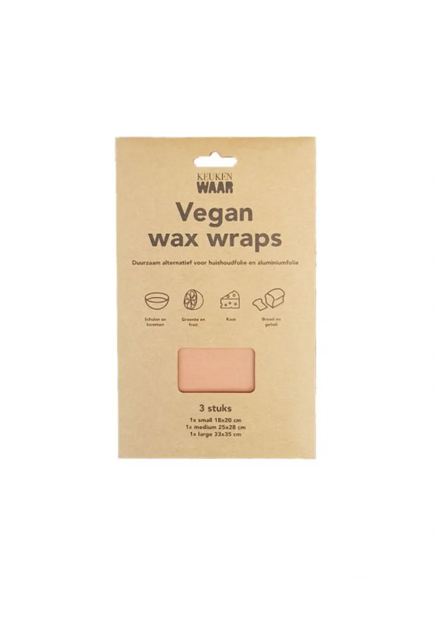 Wax Wraps Candelilla roze 3 stuks