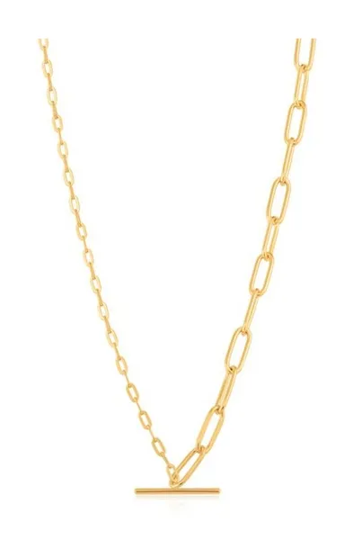Mixed Link T-Bar - Necklace