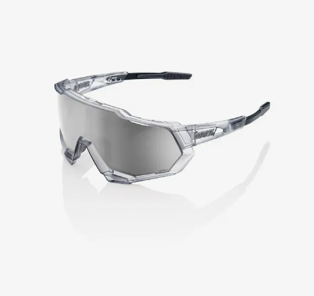 Speedtrap Matte Translucent Crystal Grey/ HiPER Silver Mirror Lens + Clear Lens