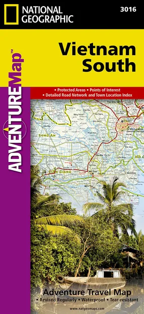 Wegenkaart - landkaart 3016 Adventure Map Vietnam south - Zuid | Natio