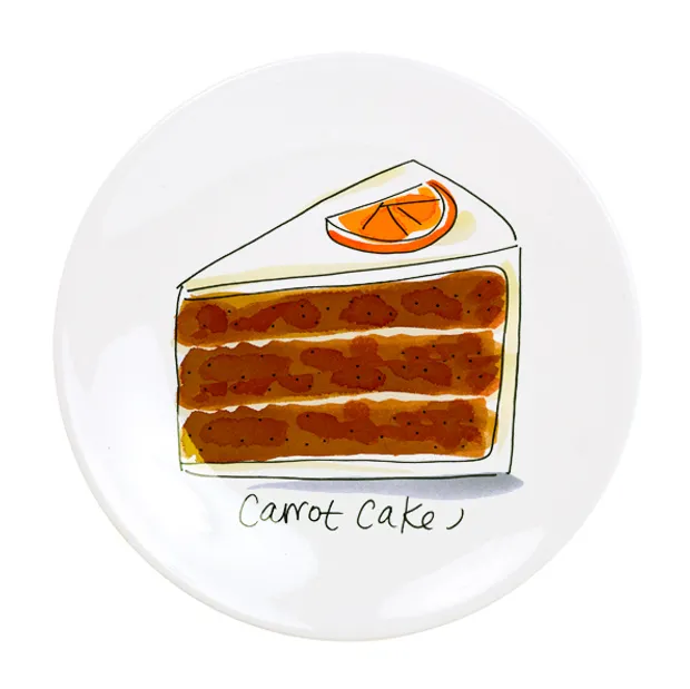 Cake: Gebaksbord 18 cm Carrot Cake