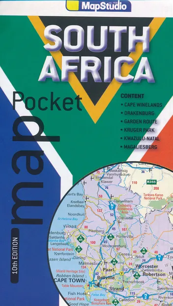 Wegenkaart - landkaart Pocket map South Africa Zuid Afrika  | MapStudi