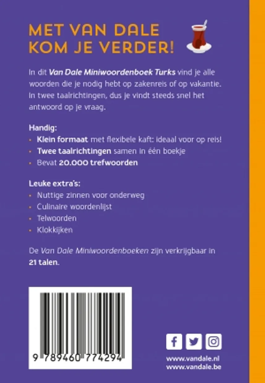 Van Dale Miniwoordenboek  Turks-Nederlands / Nederlands-Turks
