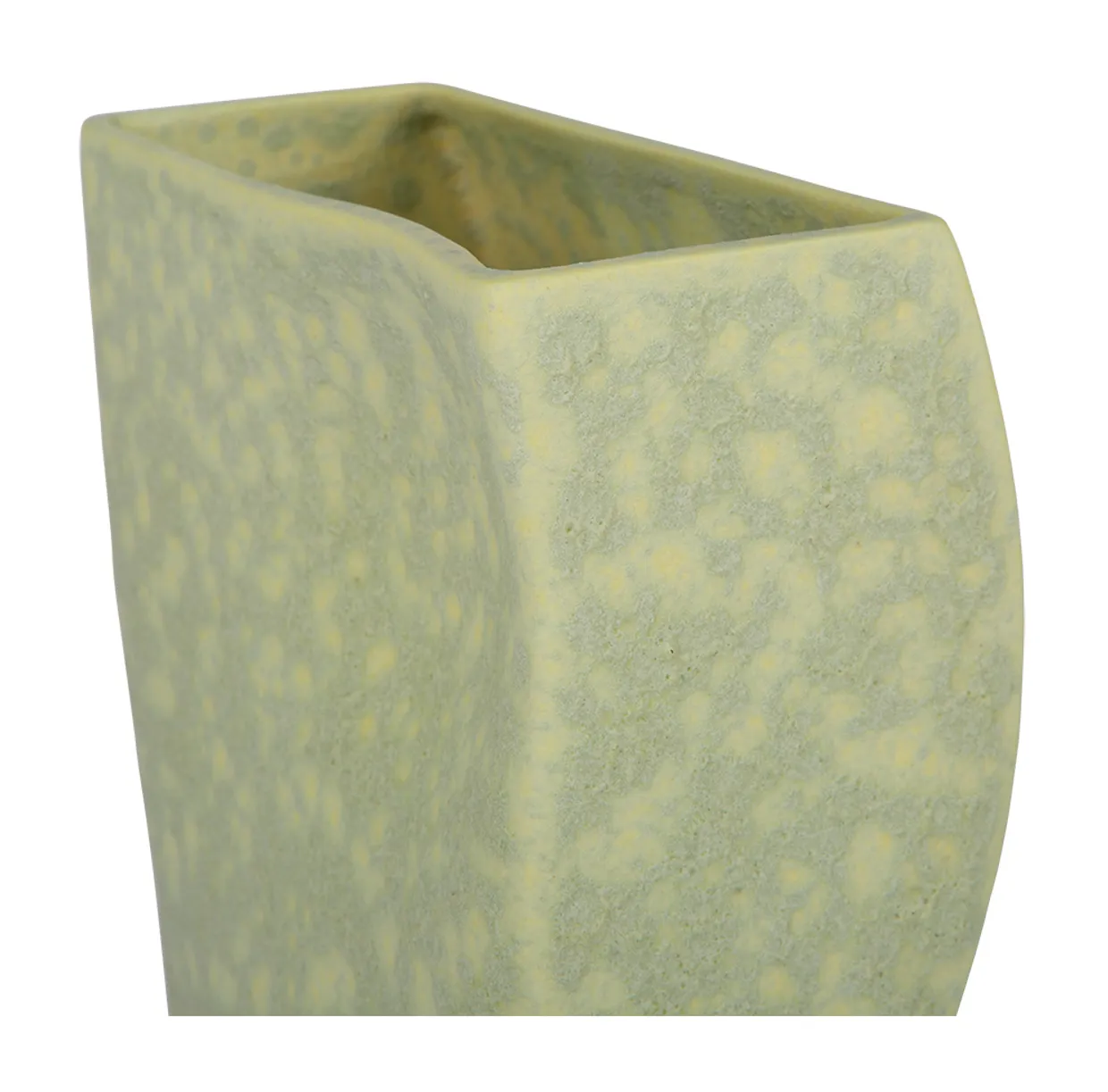 HK objects: ceramic block vase matt pistachio