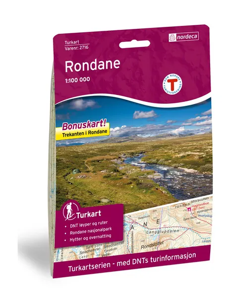 Wandelkaart 2716 Turkart Rondane | Nordeca
