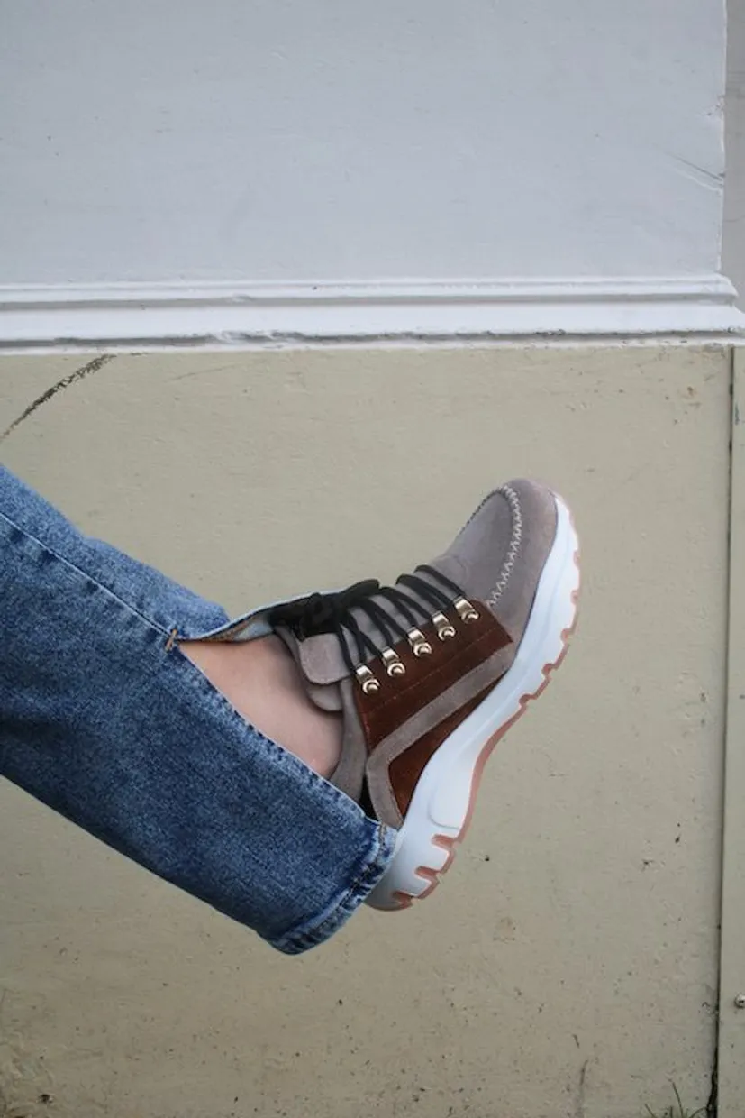 Babouche sneaker taupe