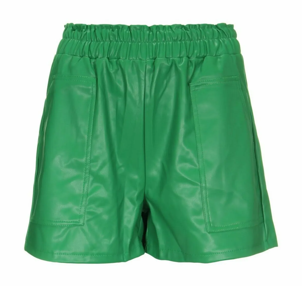 Leather short green