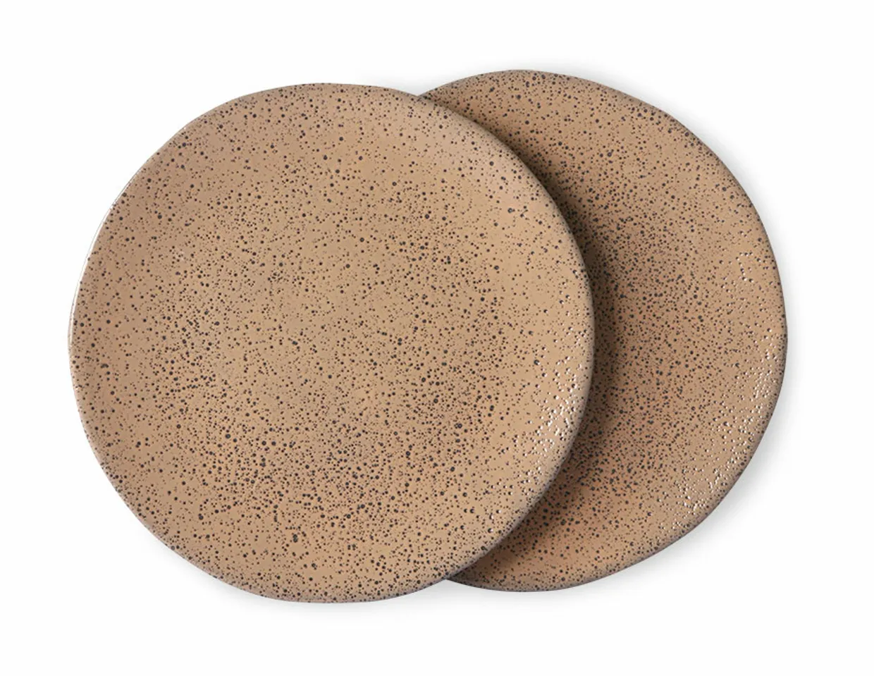 Gradient ceramics: side plate taupe (set of 2)