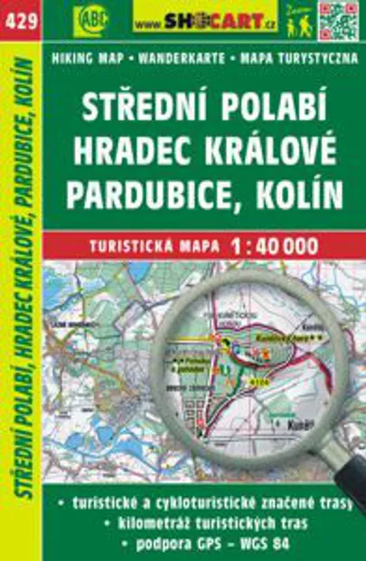 Wandelkaart 429 St?ední Polabí, Hradec Králové, Pardubice, Kolín | Sho