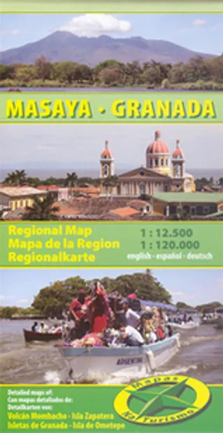 Wegenkaart - landkaart Masaya - Granada ( Zuidwest Nicaragua ) | Mapas