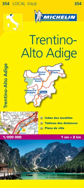 Wegenkaart - landkaart 354 Dolomieten - Trentino - Alto Adige | Michel