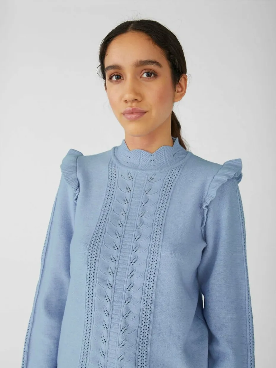 Portia knitted pullover blue