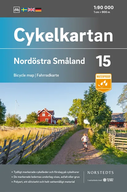 Fietskaart 15 Cykelkartan Nordöstra Småland - noordoost Smaland | Nors