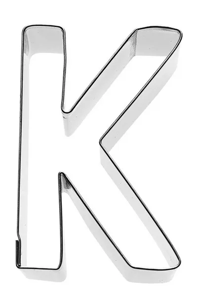 Uitsteekvorm Letter K 6 cm