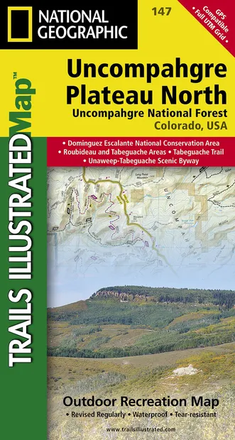 Wandelkaart - Topografische kaart 147 Uncompahgre Plateau North | Nati