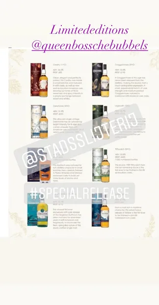 Speciale uitgave collectie 2020 single malt whisky’s