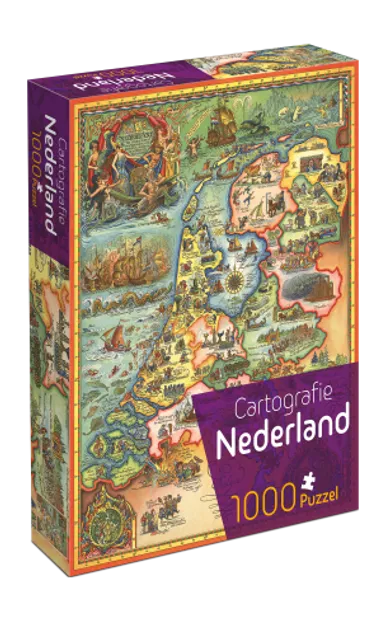 Puzzel - Cartografie Nederland (1000)