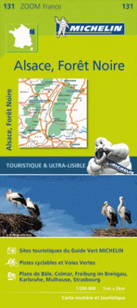 Wegenkaart - landkaart 131 Forêt Noire, Alsace, Vallée du Rhin | Miche