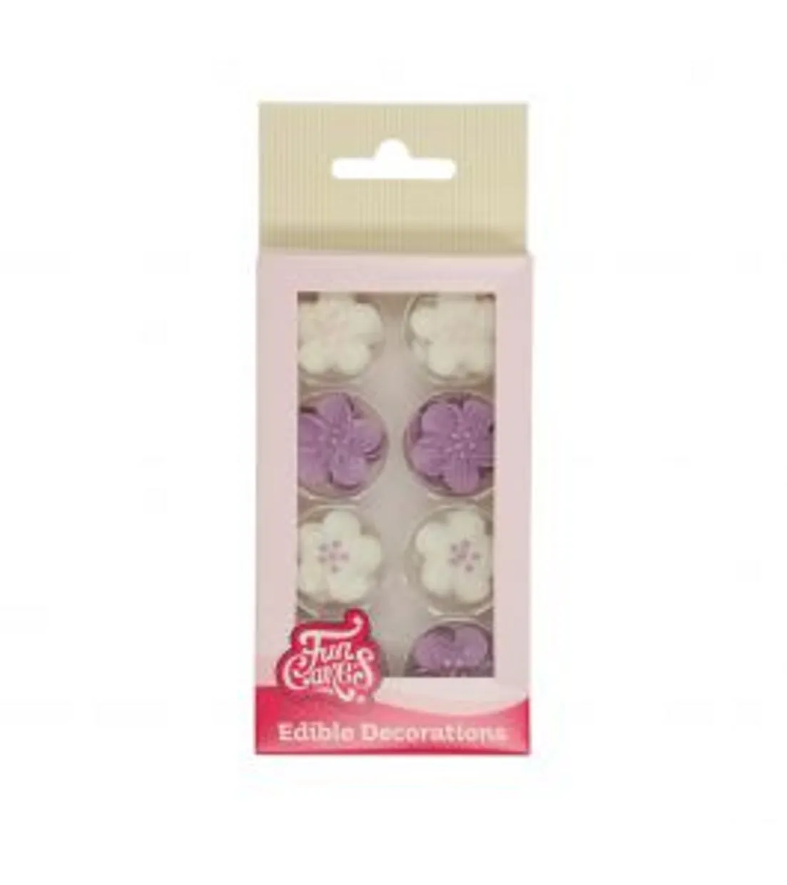 FunCakes Suikerdecoratie Bloemenmix Paars Set/24