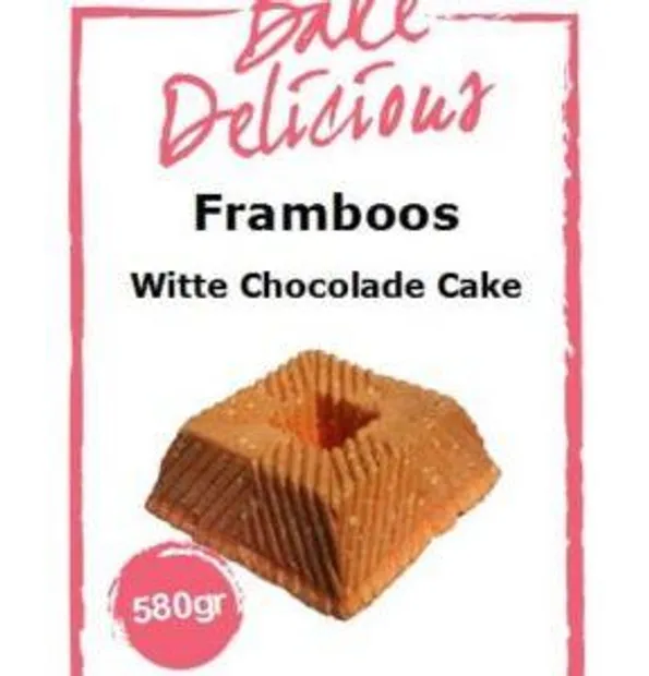 Mix voor Framboos Witte Chocoladecake 580gr