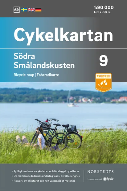 Fietskaart 09 Cykelkartan Södra Smålandskusten - zuid Smaland | Norste