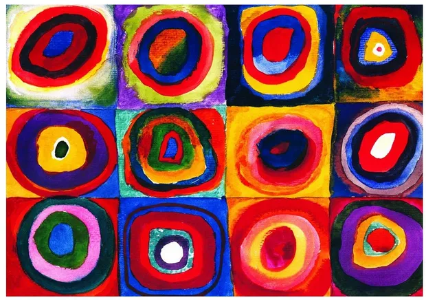Puzzel: Kandinsky Colour Study of Squares (1000)