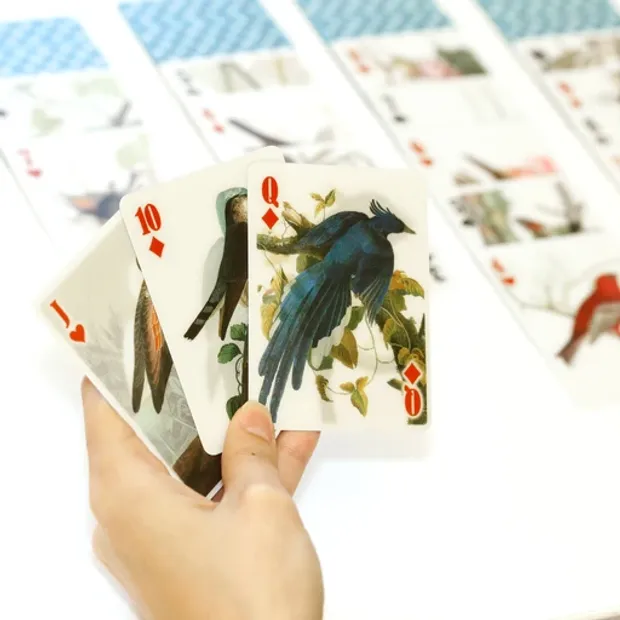 3D speelkaarten vogels