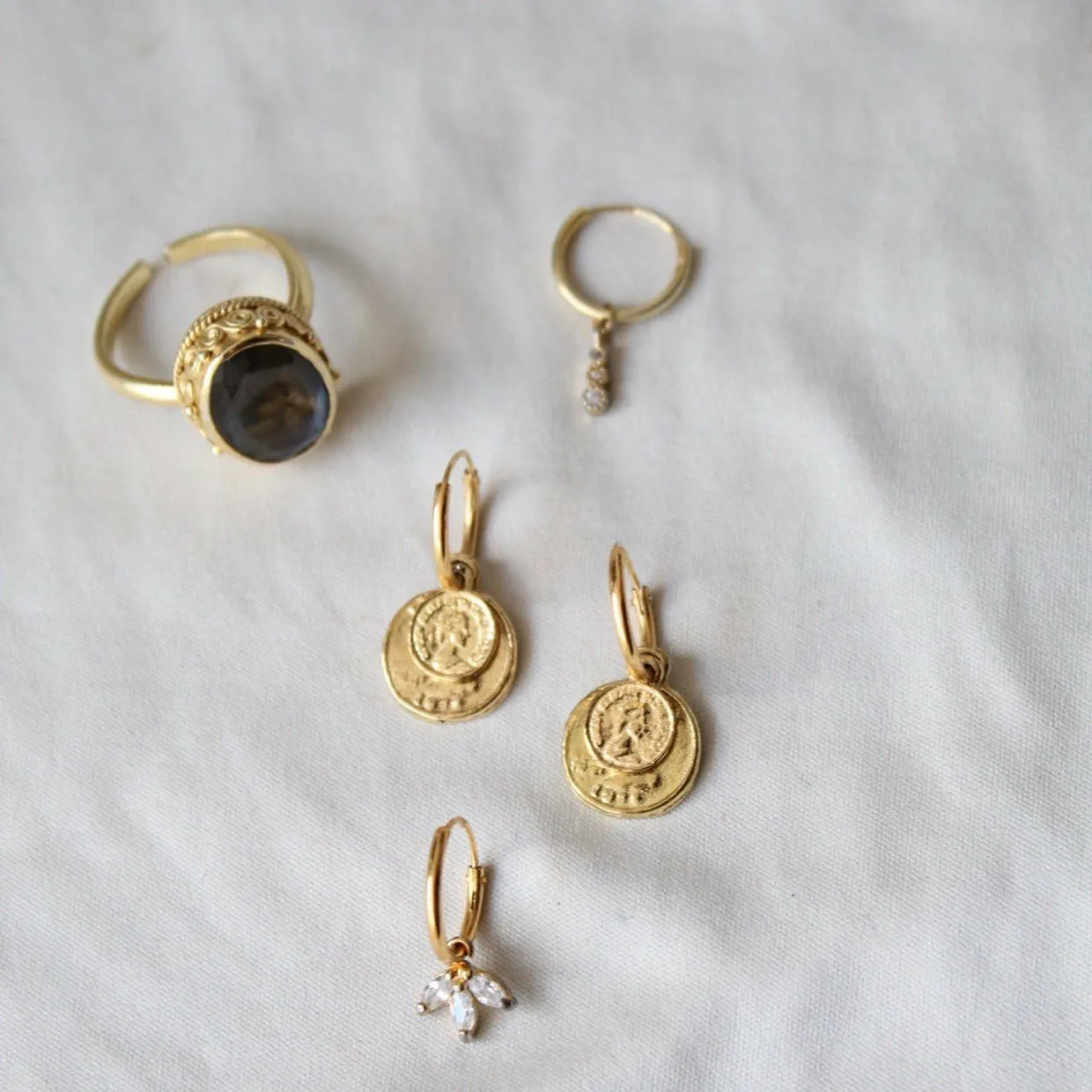 Coin small / big earrings