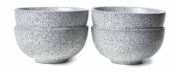 Gradient ceramics: bowl cream (set of 4)
