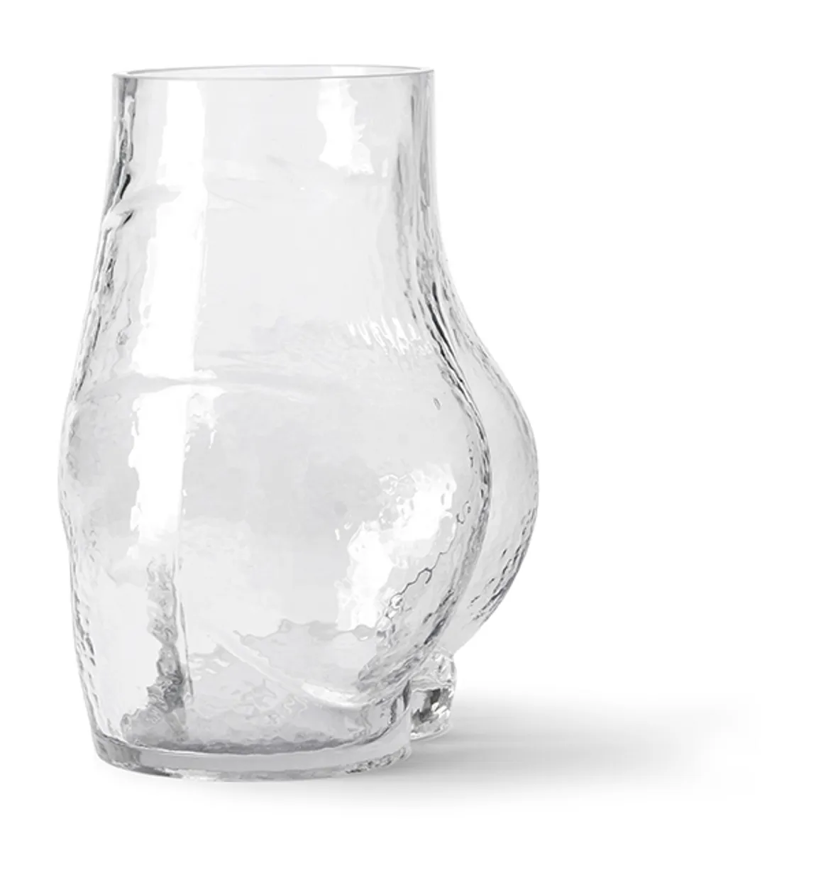 Glass bum vase
