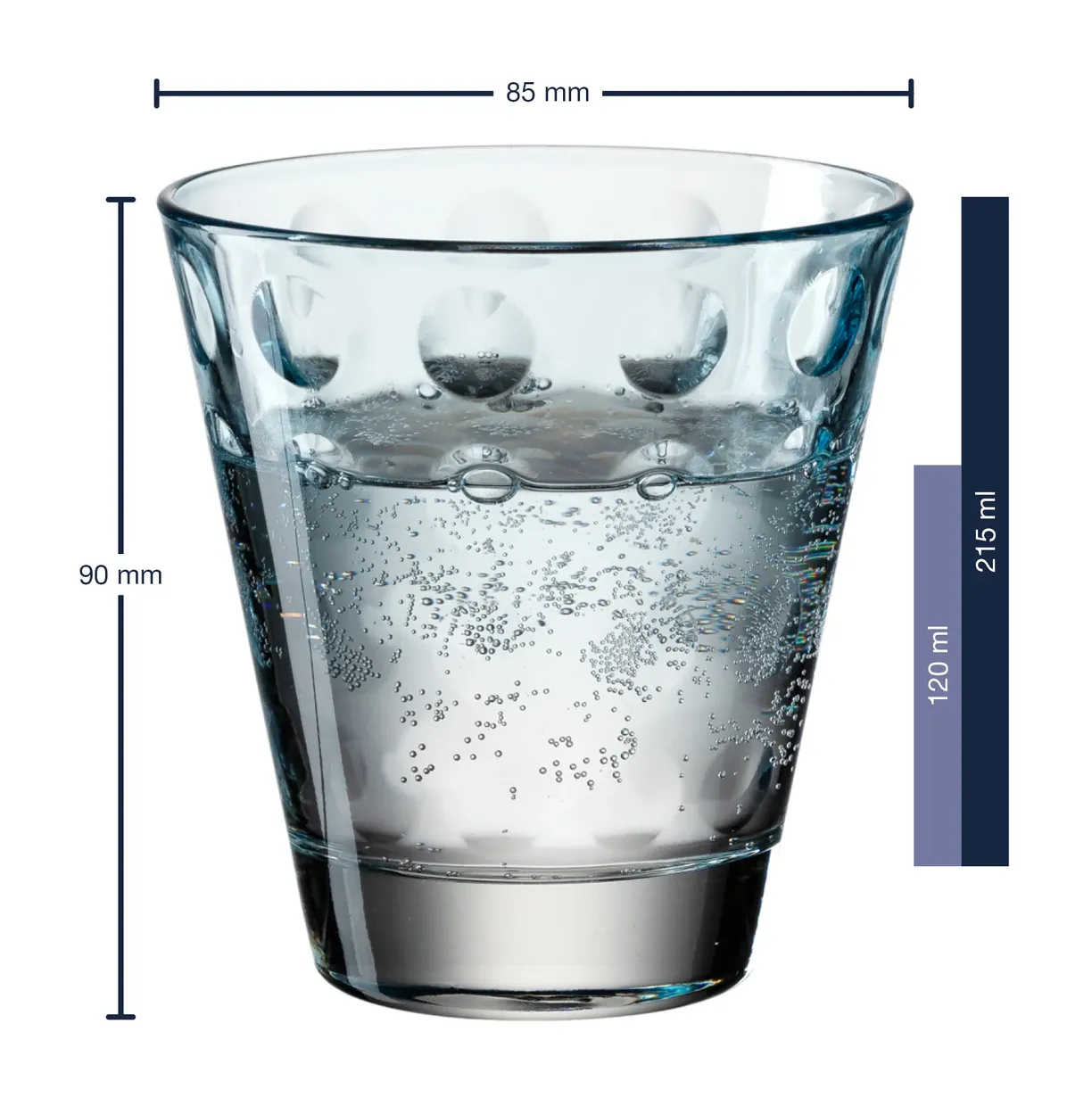 Sapglas pastel lichtblauw 215ml - Optic