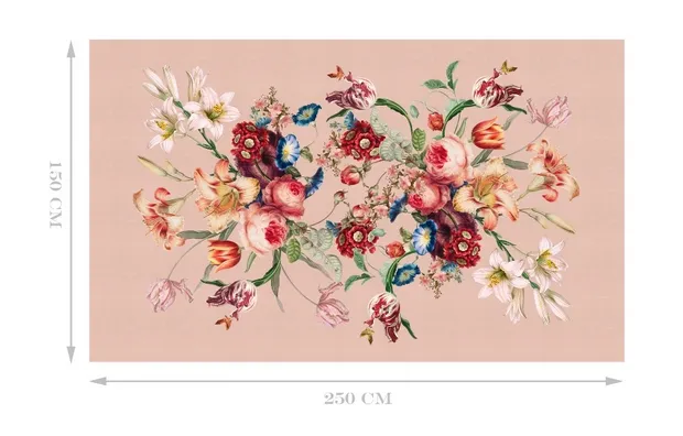 Tafelkleed (150x250) Floral Bouquet Roze