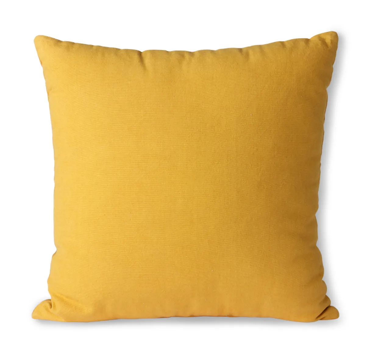 Striped velvet cushion ochre/gold (45x45)