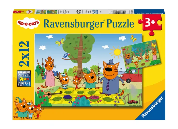Puzzel Kid E Cats  Twee puzzels  12 stukjes  kinderpuzzel