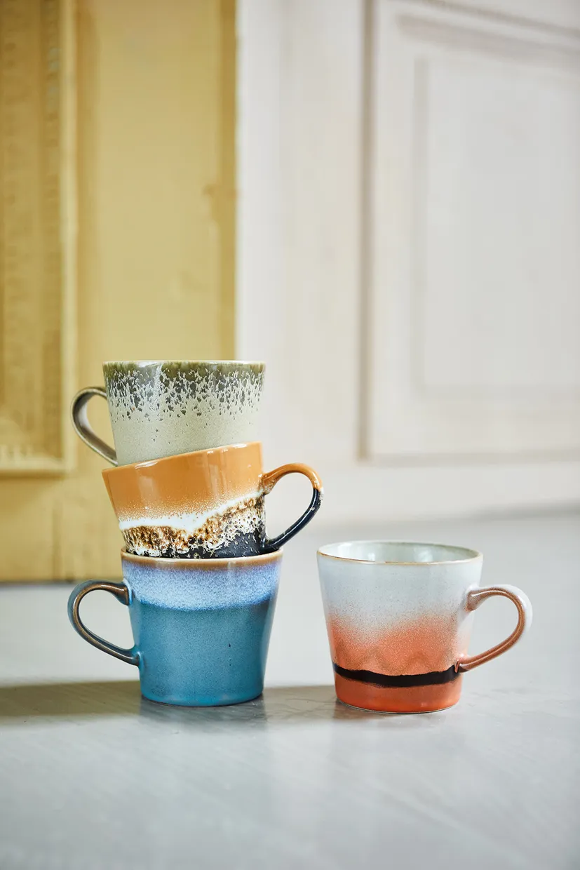 70s ceramics: americano mug, bark
