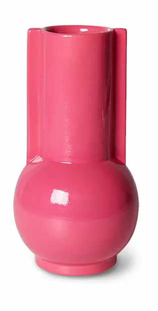 Ceramic vase hot pink