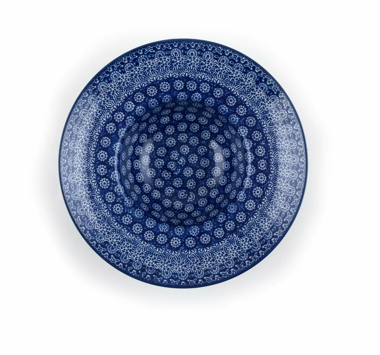 Pasta Plate 25 cm Lace Blauw