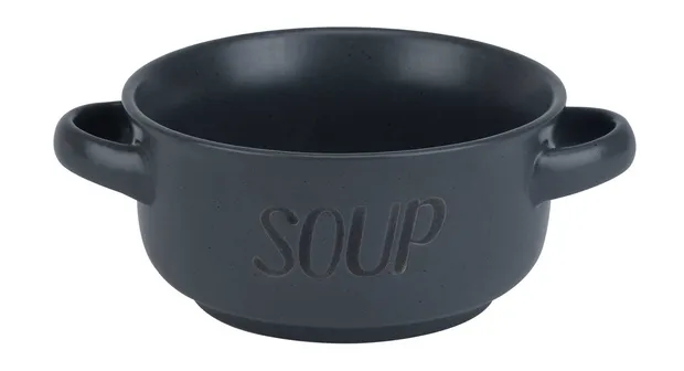 Soepkom 'Soup' Donkergrijs