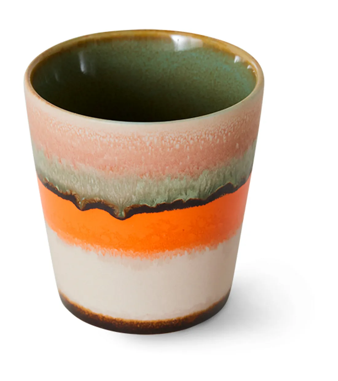 70s ceramics: coffee mug, burst
