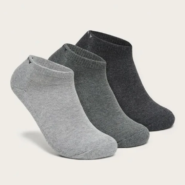 Short Solid Socks (3pack) Dark Grey Hthr